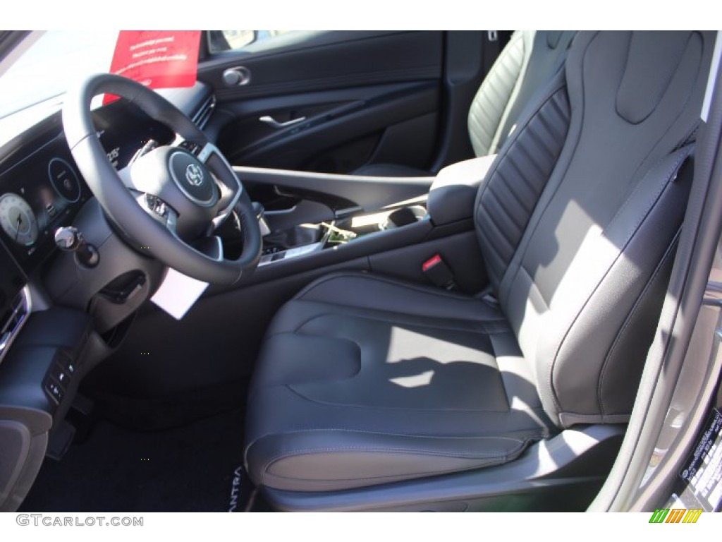 2021 Elantra Limited - Portofino Gray / Black photo #9