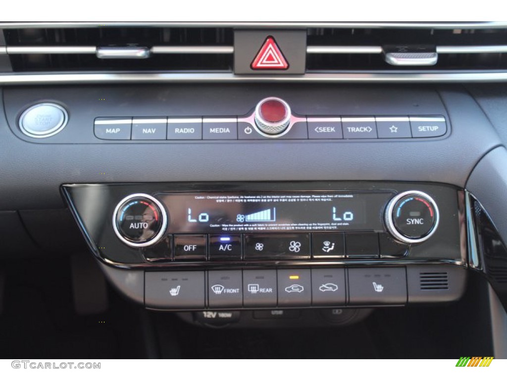 2021 Elantra Limited - Portofino Gray / Black photo #15