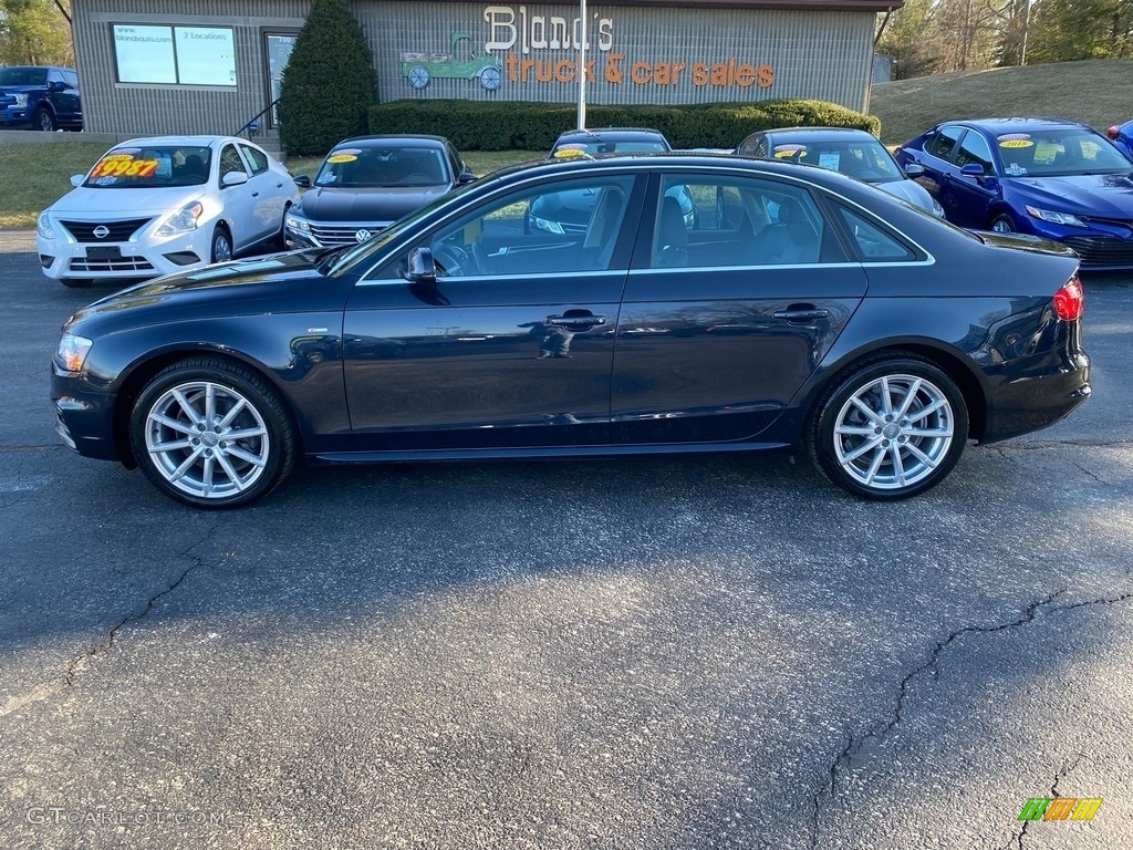 2014 A4 2.0T quattro Sedan - Moonlight Blue Metallic / Black photo #1