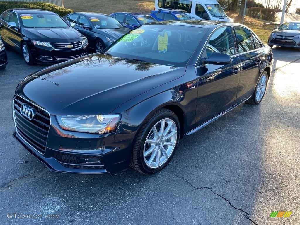 2014 A4 2.0T quattro Sedan - Moonlight Blue Metallic / Black photo #2