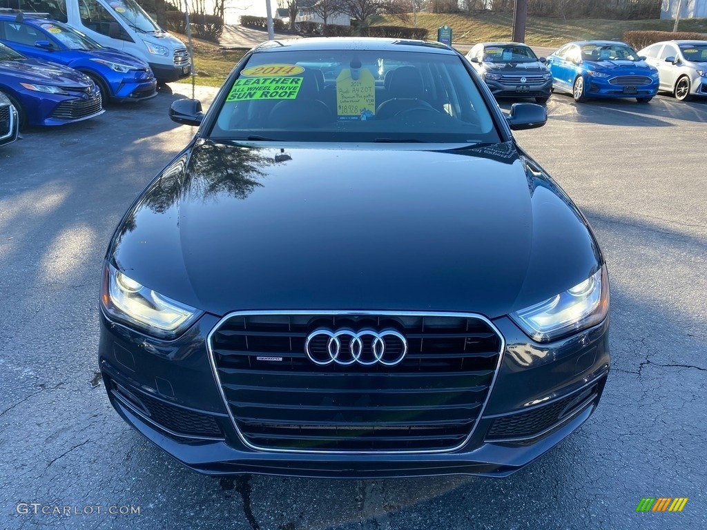 2014 A4 2.0T quattro Sedan - Moonlight Blue Metallic / Black photo #3