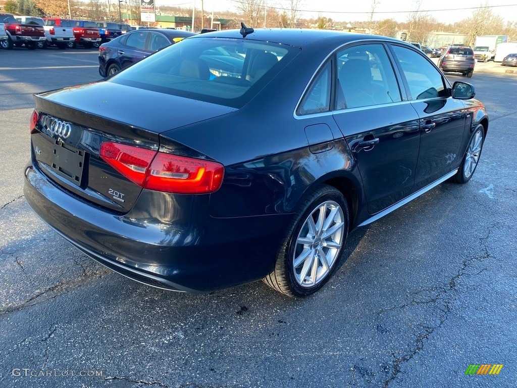 2014 A4 2.0T quattro Sedan - Moonlight Blue Metallic / Black photo #6