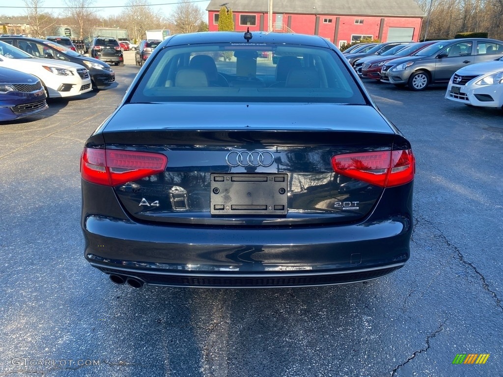2014 A4 2.0T quattro Sedan - Moonlight Blue Metallic / Black photo #7