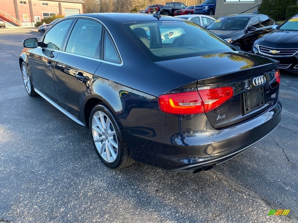 2014 A4 2.0T quattro Sedan - Moonlight Blue Metallic / Black photo #8