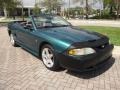 1996 Pacific Green Metallic Ford Mustang V6 Convertible  photo #13