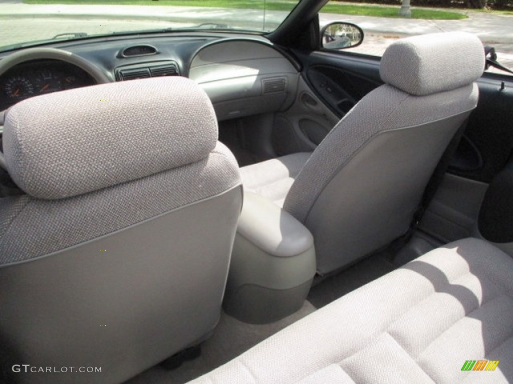 1996 Mustang V6 Convertible - Pacific Green Metallic / Grey Cloth photo #29
