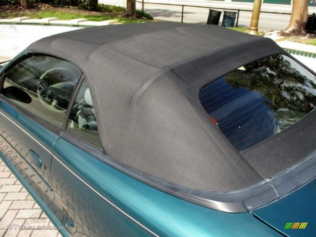 1996 Mustang V6 Convertible - Pacific Green Metallic / Grey Cloth photo #69