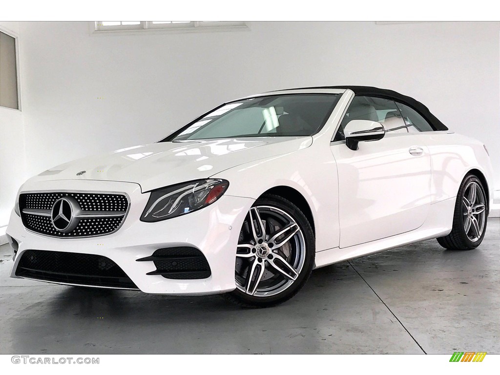 2018 E 400 Convertible - Polar White / Macchiato Beige/Espresso Brown photo #12