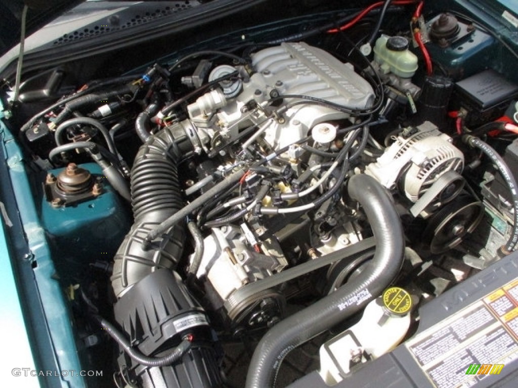 1996 Ford Mustang V6 Convertible Engine Photos