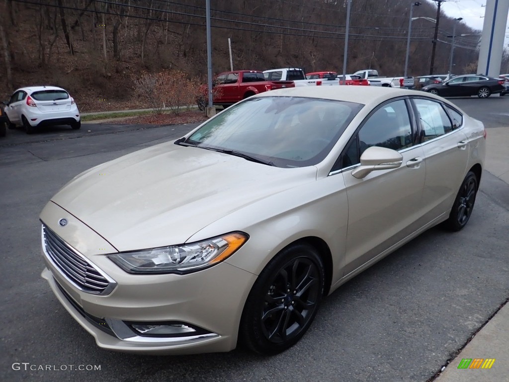 White Gold 2018 Ford Fusion SE AWD Exterior Photo #141284208