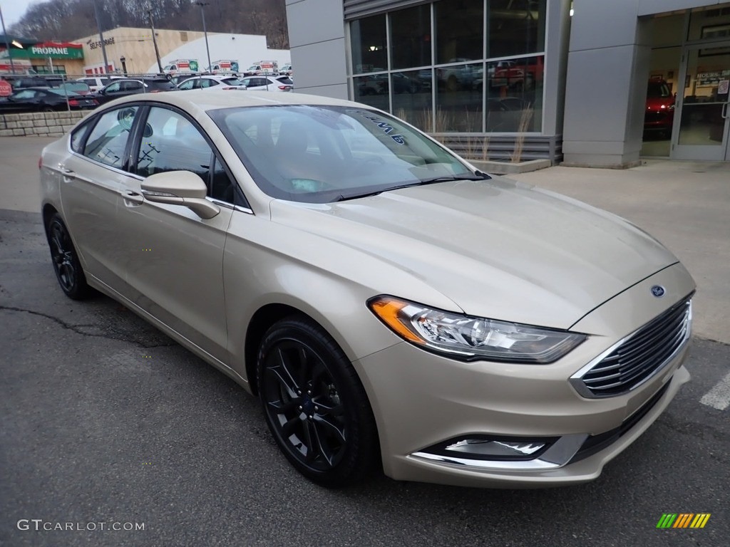 White Gold 2018 Ford Fusion SE AWD Exterior Photo #141284247