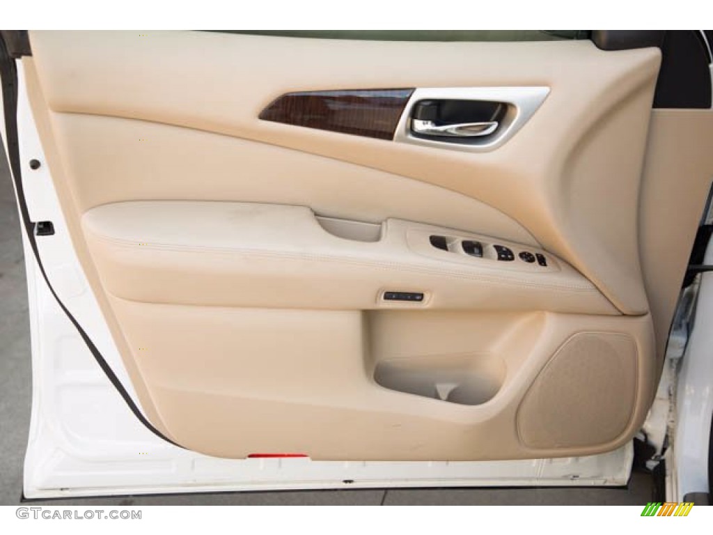 2013 Pathfinder Platinum 4x4 - Moonlight White / Almond photo #29