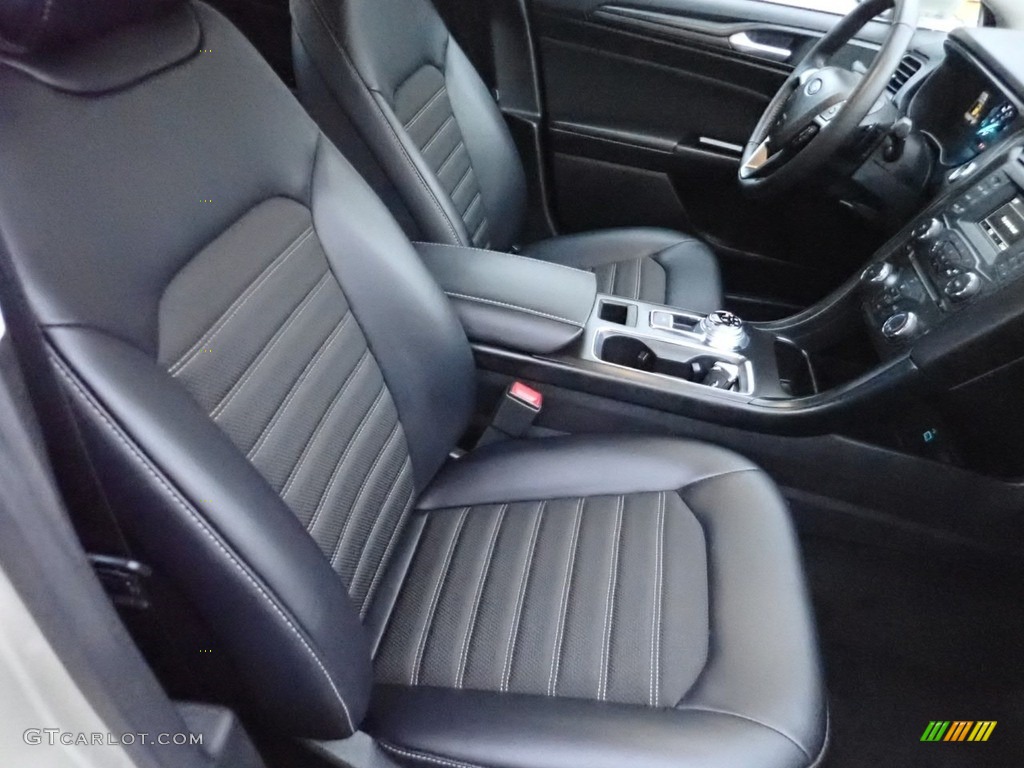 Ebony Interior 2018 Ford Fusion SE AWD Photo #141284280