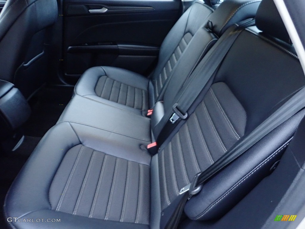 Ebony Interior 2018 Ford Fusion SE AWD Photo #141284379