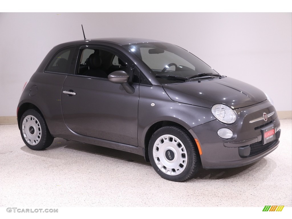 Granito Lucente (Granite) 2015 Fiat 500 Pop Exterior Photo #141284814