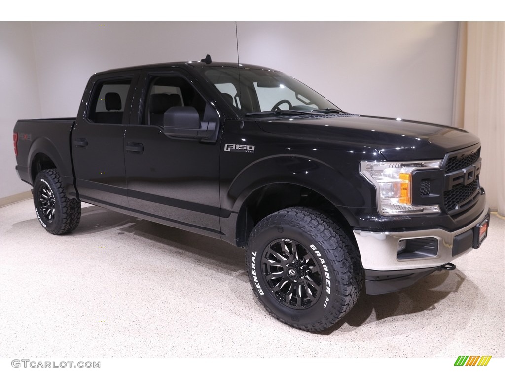2020 F150 XLT SuperCrew 4x4 - Agate Black / Medium Earth Gray photo #1