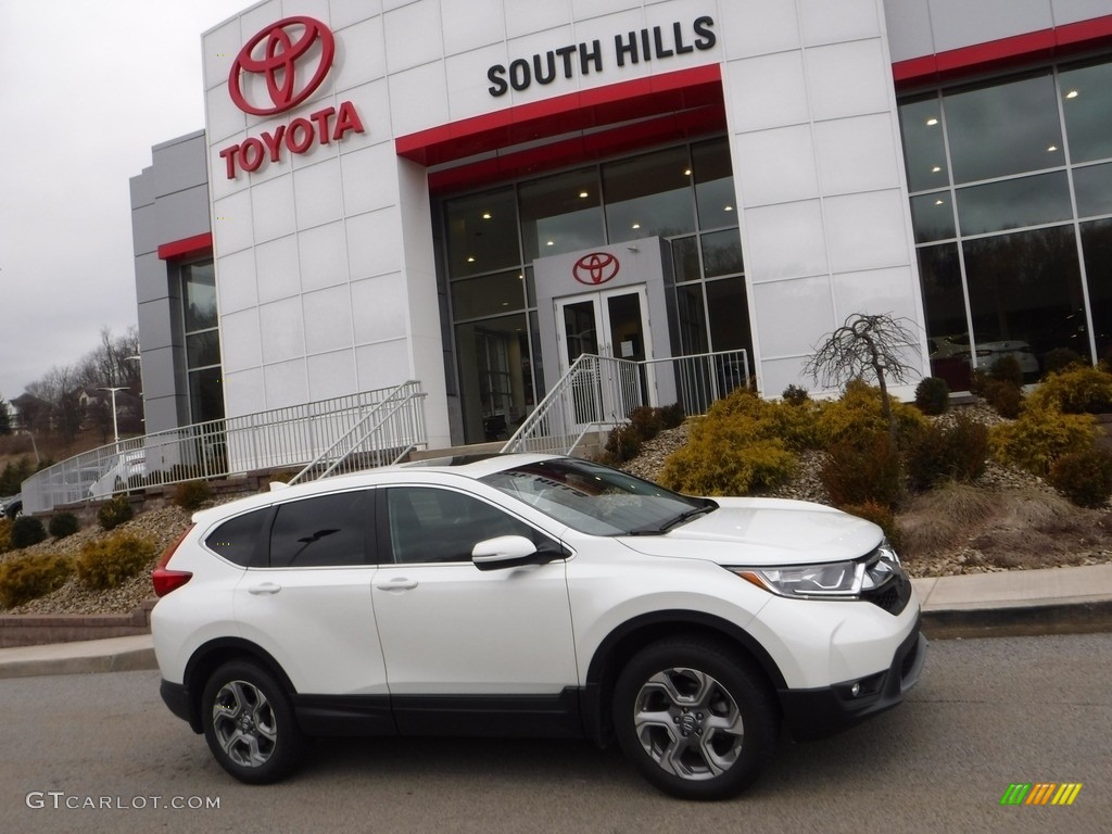 2018 CR-V EX-L AWD - White Diamond Pearl / Black photo #2