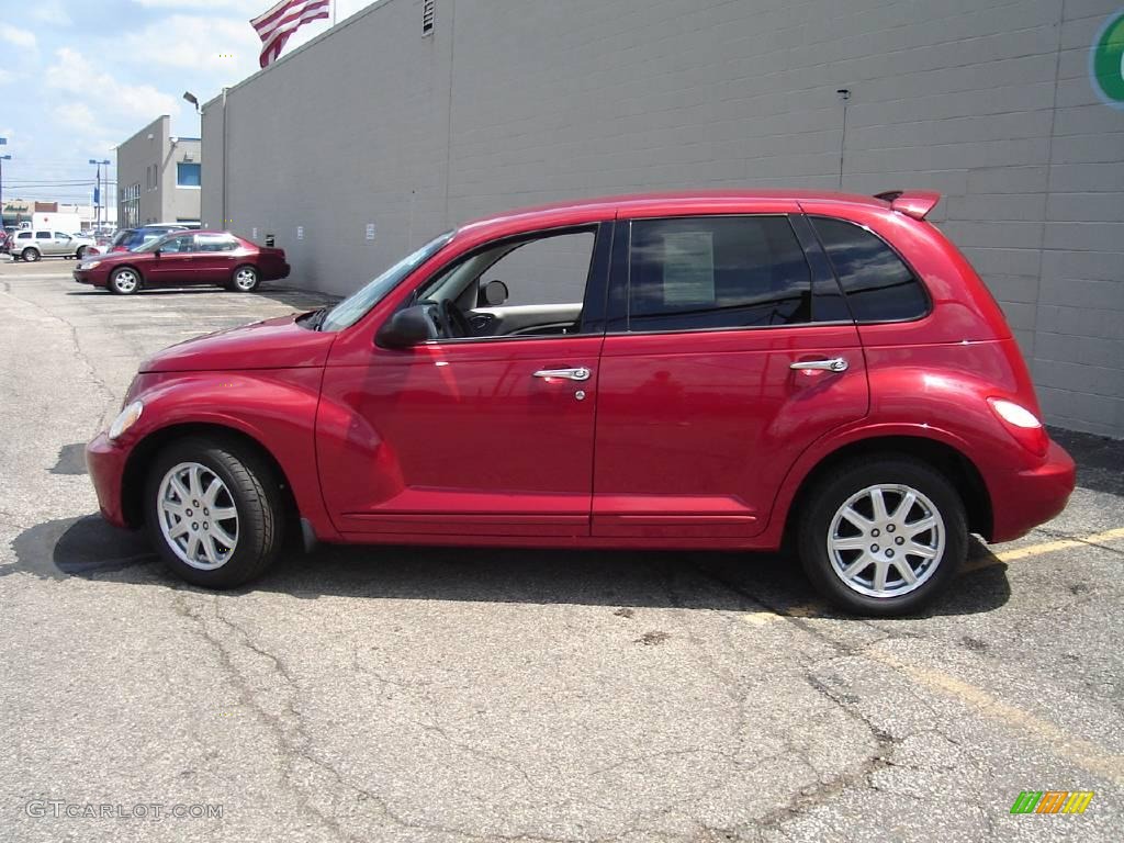 2007 PT Cruiser  - Inferno Red Crystal Pearl / Pastel Slate Gray photo #2