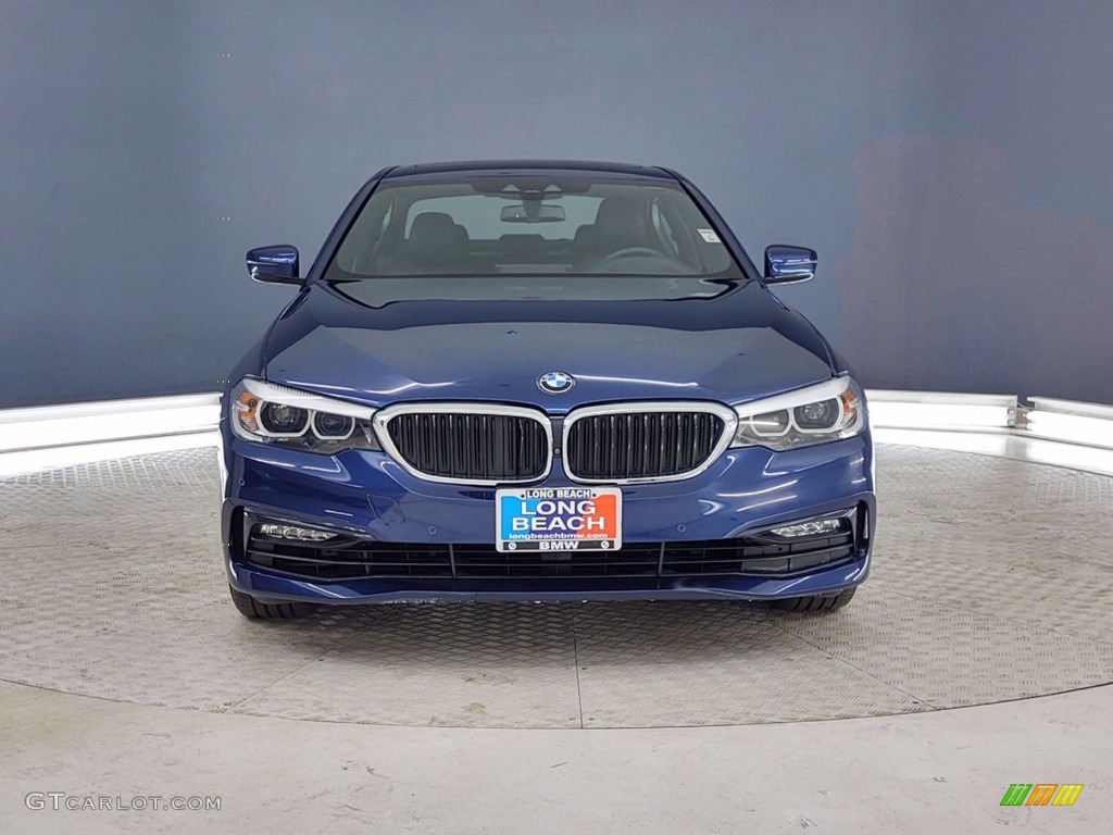 2017 5 Series 530i Sedan - Mediterranean Blue Metallic / Black photo #2