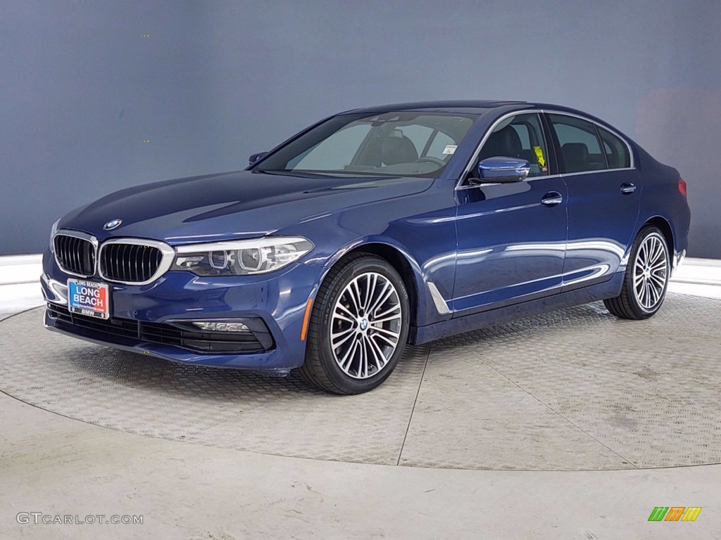 2017 5 Series 530i Sedan - Mediterranean Blue Metallic / Black photo #3