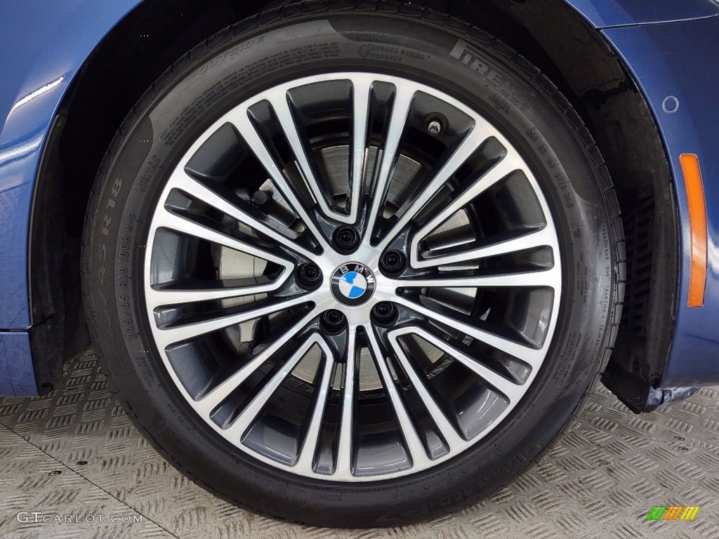 2017 5 Series 530i Sedan - Mediterranean Blue Metallic / Black photo #6