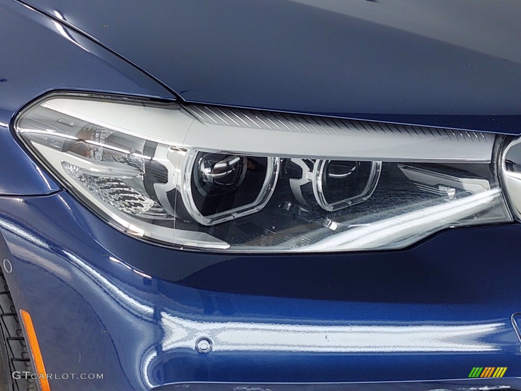 2017 5 Series 530i Sedan - Mediterranean Blue Metallic / Black photo #7