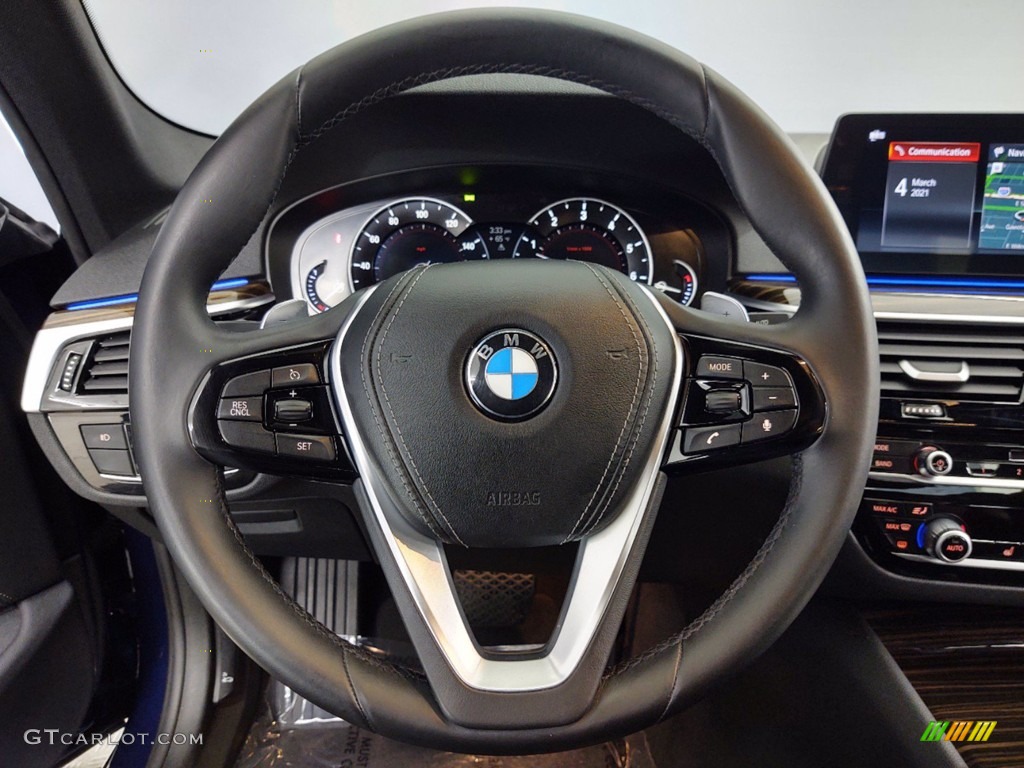 2017 5 Series 530i Sedan - Mediterranean Blue Metallic / Black photo #18