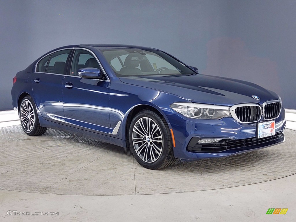 2017 5 Series 530i Sedan - Mediterranean Blue Metallic / Black photo #38