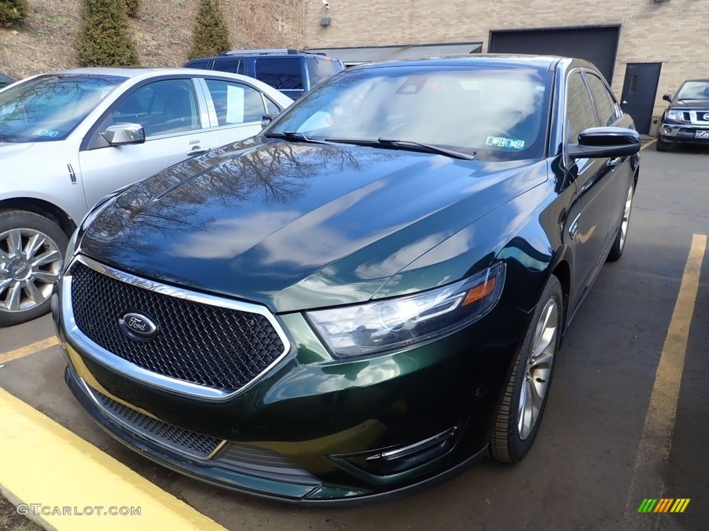 2013 Taurus SHO AWD - Green Gem Metallic / SHO Charcoal Black/Mayan Gray Miko Suede photo #1