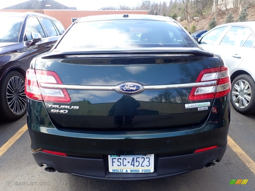 2013 Taurus SHO AWD - Green Gem Metallic / SHO Charcoal Black/Mayan Gray Miko Suede photo #3