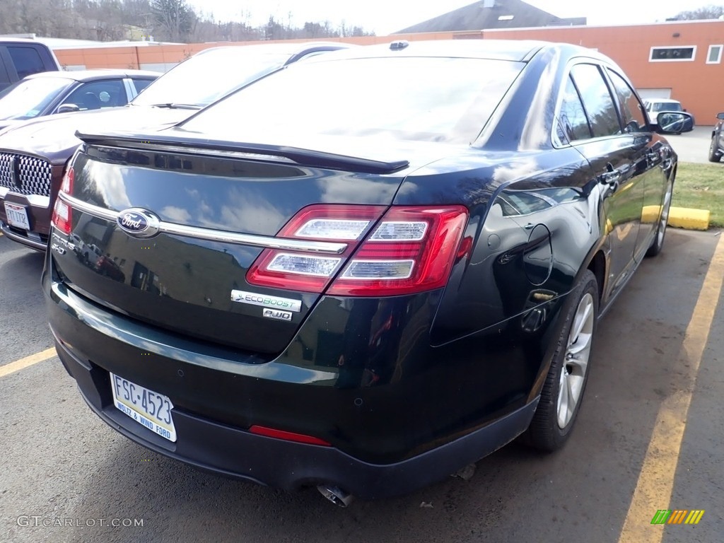 2013 Taurus SHO AWD - Green Gem Metallic / SHO Charcoal Black/Mayan Gray Miko Suede photo #4