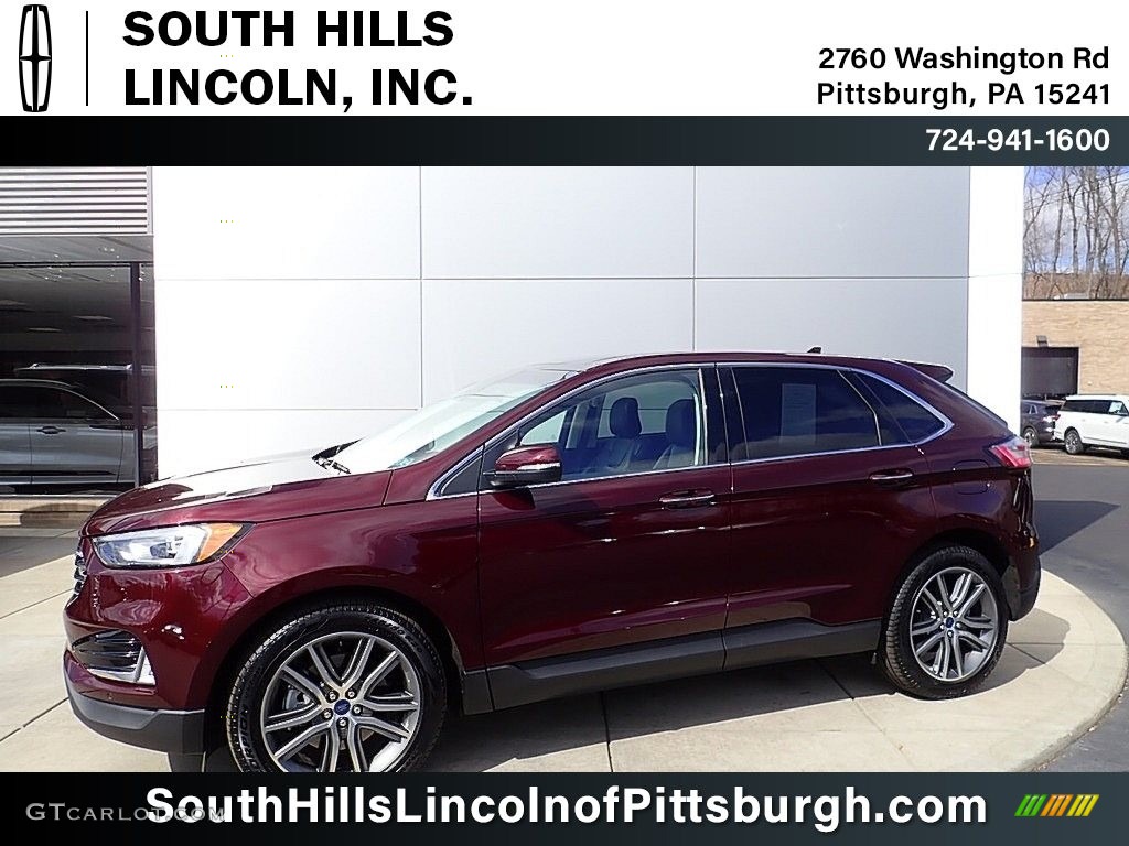 Burgundy Velvet Metallic Tinted Ford Edge