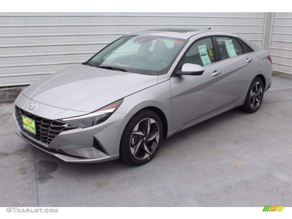 2021 Elantra Limited - Shimmering Silver Pearl / Melange/Light Gray photo #4