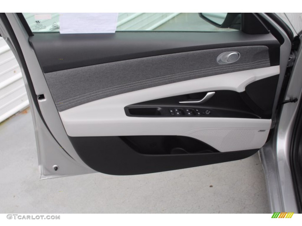 2021 Elantra Limited - Shimmering Silver Pearl / Melange/Light Gray photo #9
