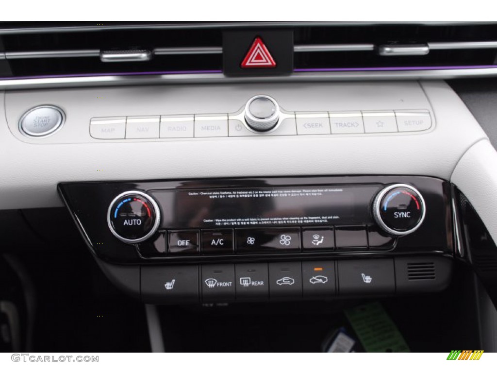 2021 Elantra Limited - Shimmering Silver Pearl / Melange/Light Gray photo #16
