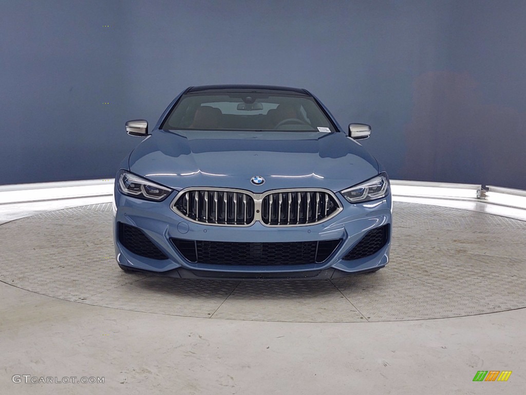 2021 8 Series 850i xDrive Gran Coupe - Barcelona Blue Metallic / Tartufo/Black photo #2
