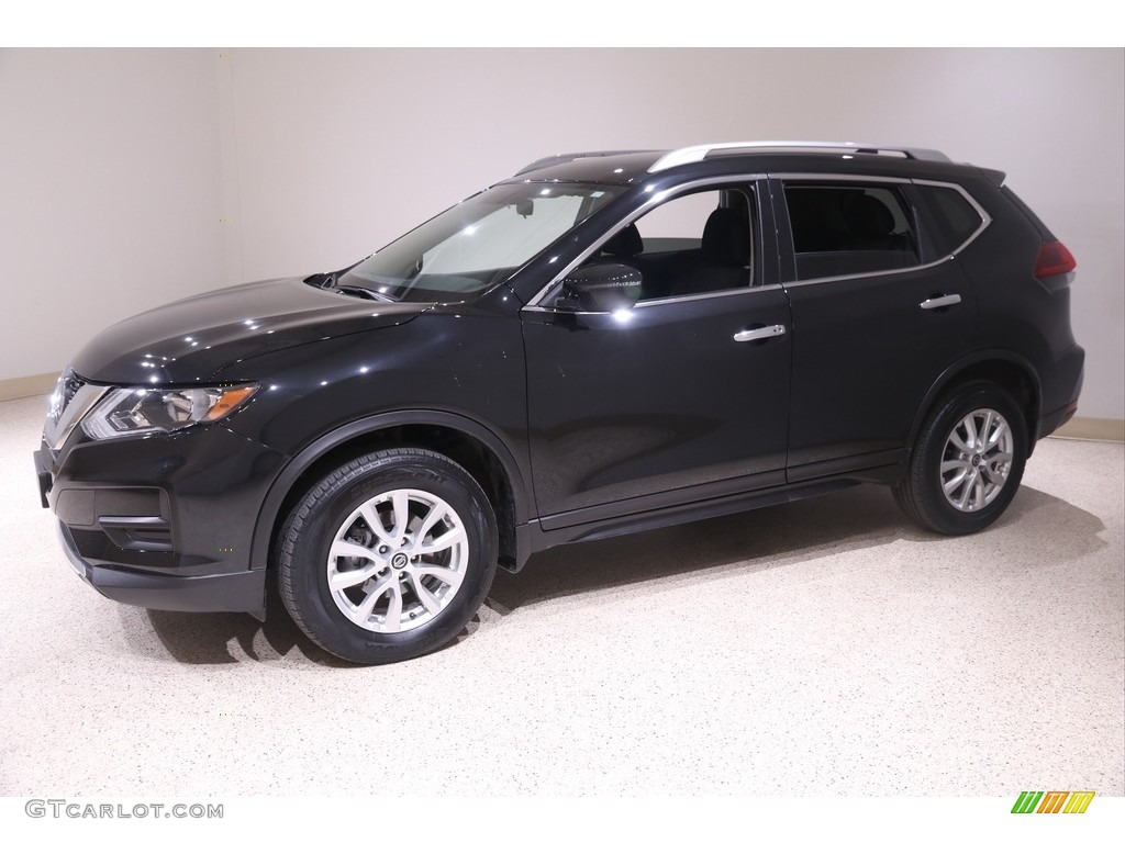 Magnetic Black 2018 Nissan Rogue SV AWD Exterior Photo #141291061