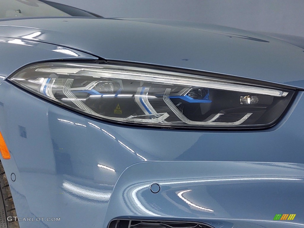 2021 8 Series 850i xDrive Gran Coupe - Barcelona Blue Metallic / Tartufo/Black photo #4