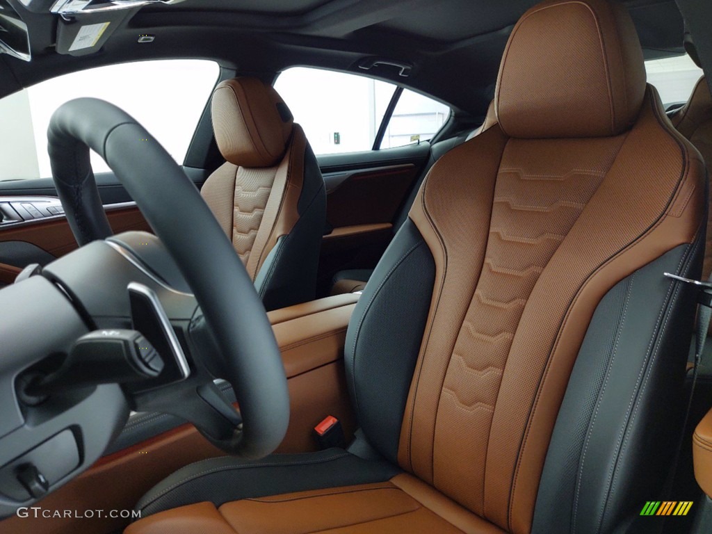 2021 8 Series 850i xDrive Gran Coupe - Barcelona Blue Metallic / Tartufo/Black photo #13