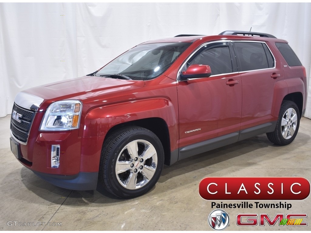 2014 Terrain SLT AWD - Crystal Red Tintcoat / Jet Black photo #1