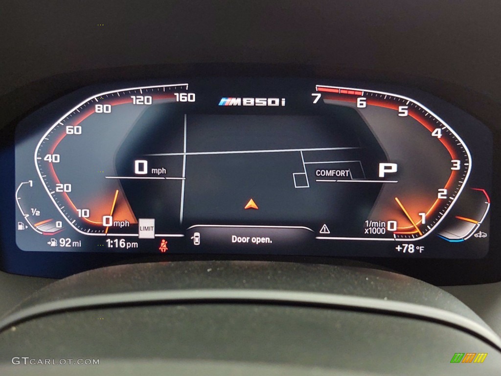2021 8 Series 850i xDrive Gran Coupe - Barcelona Blue Metallic / Tartufo/Black photo #17