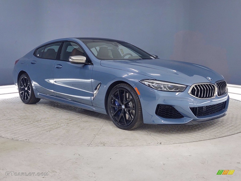 Barcelona Blue Metallic 2021 BMW 8 Series 850i xDrive Gran Coupe Exterior Photo #141291697