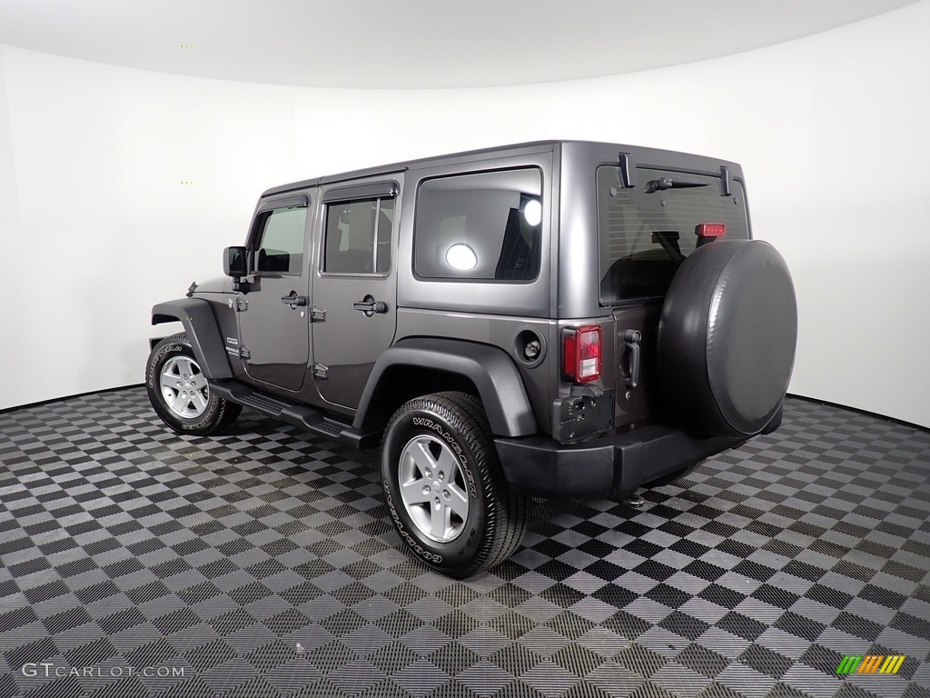 Granite Metallic 2014 Jeep Wrangler Unlimited Sport 4x4 RHD Exterior Photo #141293641