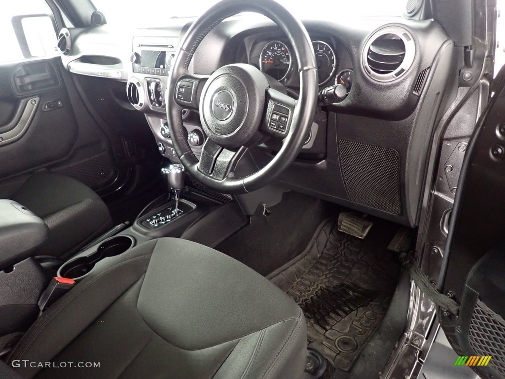 2014 Jeep Wrangler Unlimited Sport 4x4 RHD Black Steering Wheel Photo #141294292
