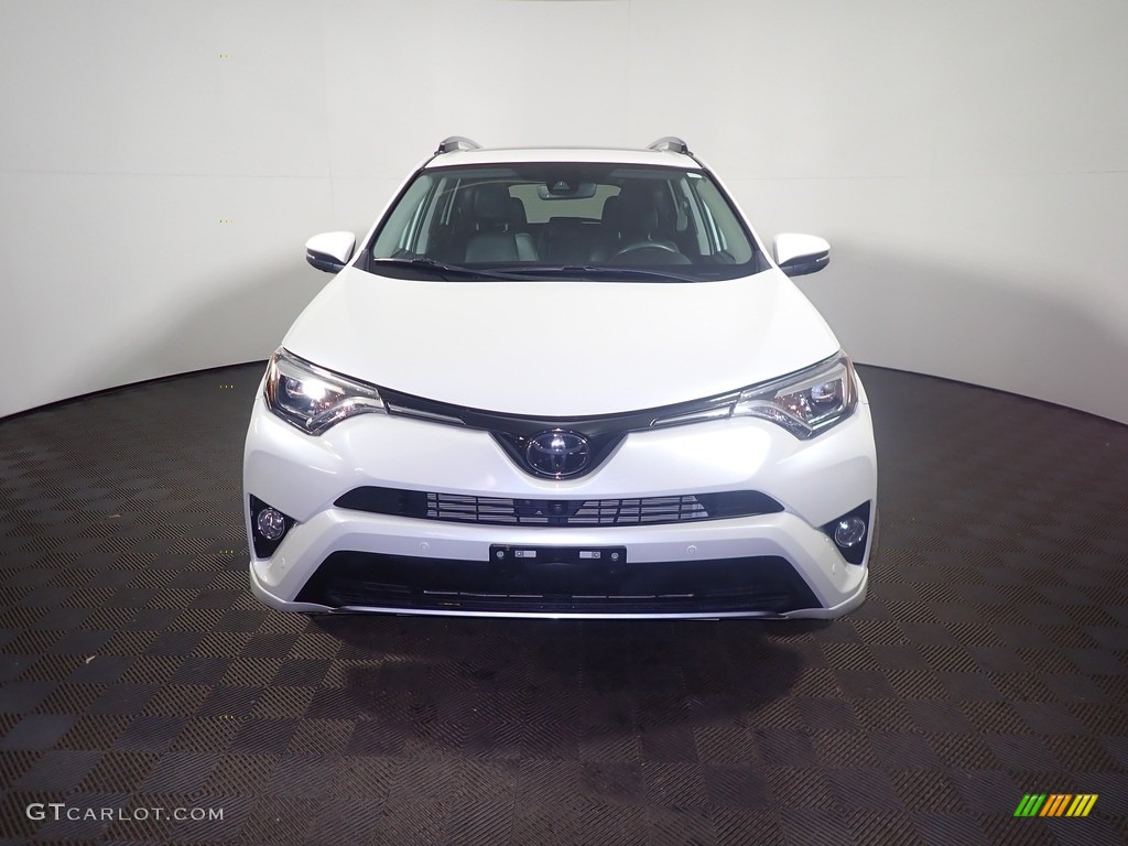 2017 RAV4 Platinum - Blizzard Pearl White / Black photo #8