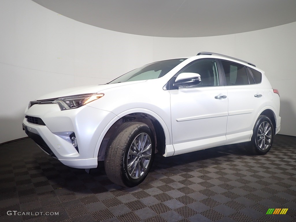 2017 RAV4 Platinum - Blizzard Pearl White / Black photo #11