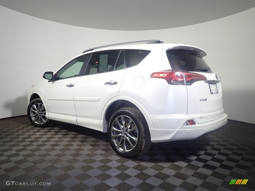 2017 RAV4 Platinum - Blizzard Pearl White / Black photo #14