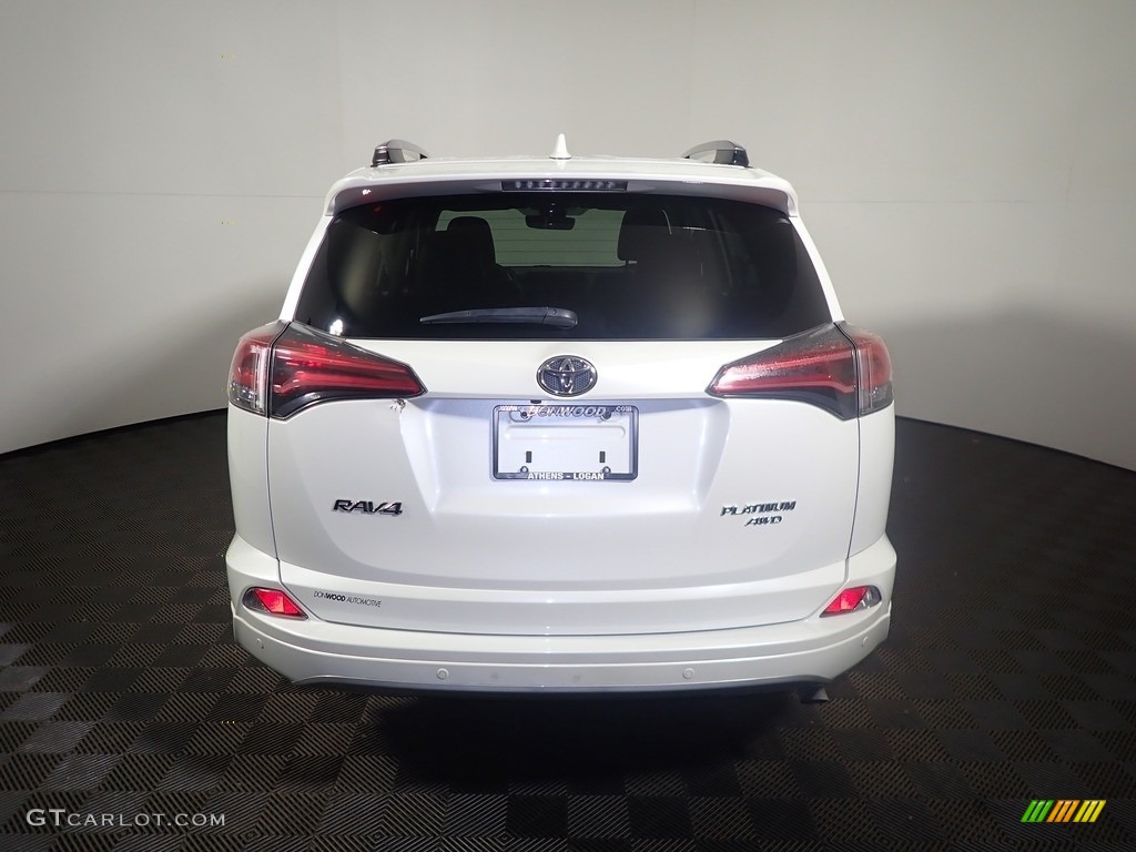 2017 RAV4 Platinum - Blizzard Pearl White / Black photo #16