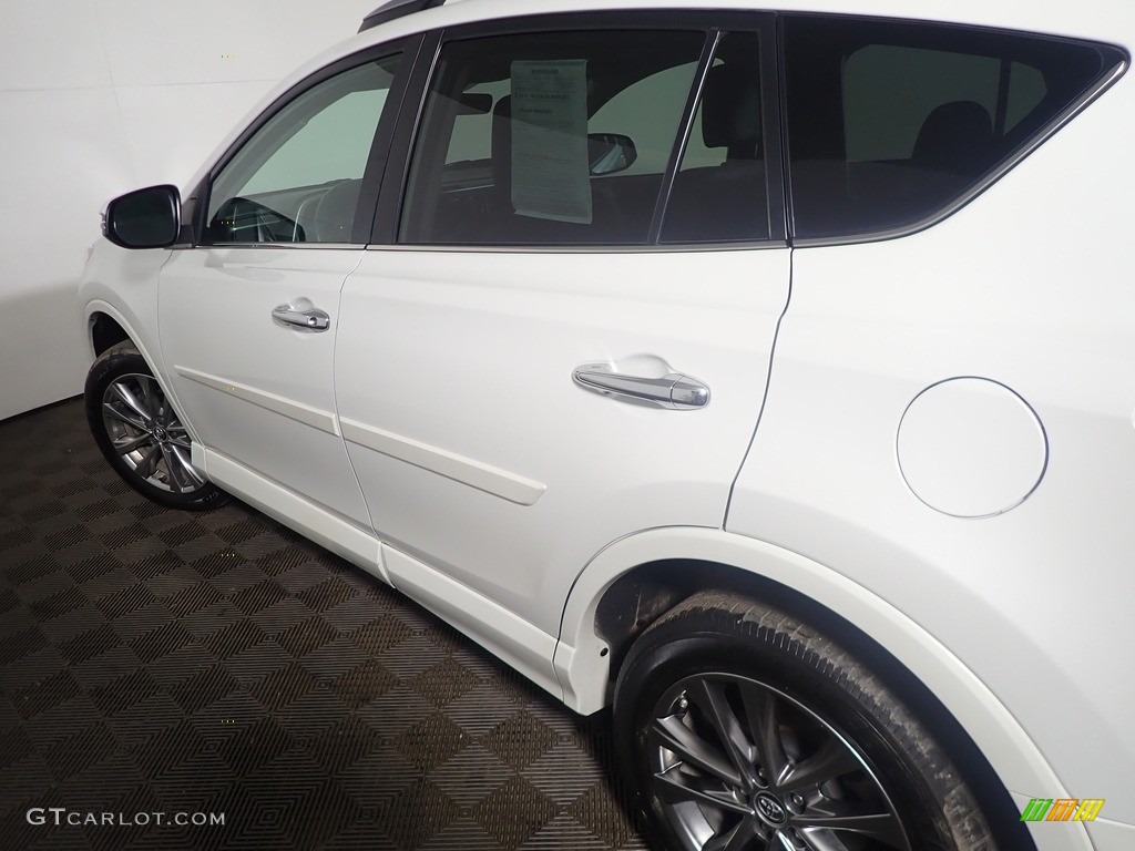 2017 RAV4 Platinum - Blizzard Pearl White / Black photo #22