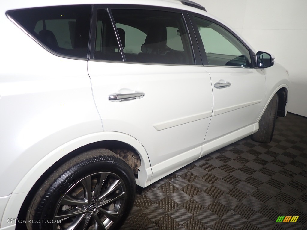 2017 RAV4 Platinum - Blizzard Pearl White / Black photo #23